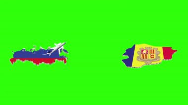 Rusya 'dan ANDORRA' ya Uçuş Animasyonu