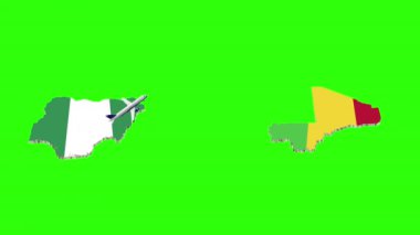 NIGERIA 'den MALI' ye Yeşil Ekranda Uçuşun Animasyonu