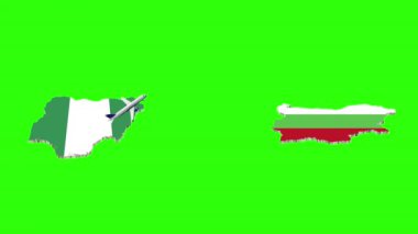 NIGERIA 'den BÜLGARYA' ya Uçuşun Animasyonu