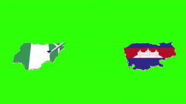 NIGERIA 'den CAMBODIA' ya Uçuşun Yeşil Ekranda Canlandırılması