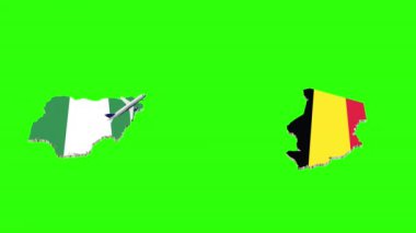 Yeşilekranda NIGERIA 'dan Chad' e Uçuş Canlandırması