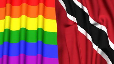 TRINIDAD Gururu: LGBTQ + ve TRINIDAD Bayrak Arkaplanının Birleştirilmesi