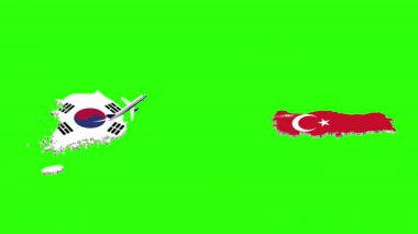 Yeşil Ekranda Güney Kore 'den TURKEY' ye Uçuşun Canlandırılması