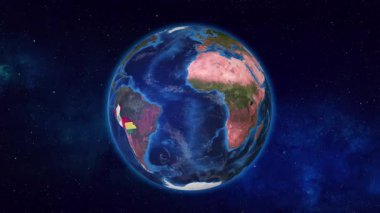 Bolivya ve Peru 'ya yaklaşan Dünya bayraklarıyla vurgulandı