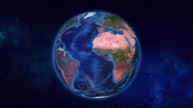 Dünya Guyana ve Venezuela 'ya bayraklarıyla vurgulanıyor