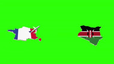 GreenScreen 'de FRANCE' tan KENYA 'ya Uçuş Canlandırması