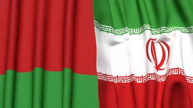 Gerçekçi kumaş dokusuna sahip Bayraklar