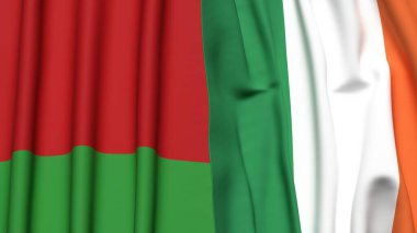 Gerçekçi kumaş dokusuna sahip Bayraklar