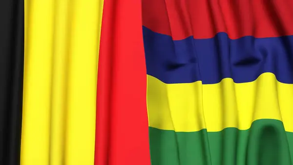 Gerçekçi kumaş dokusuna sahip Bayraklar Bayraklar