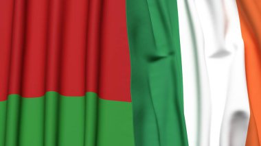 Gerçekçi kumaş dokusuna sahip Bayraklar