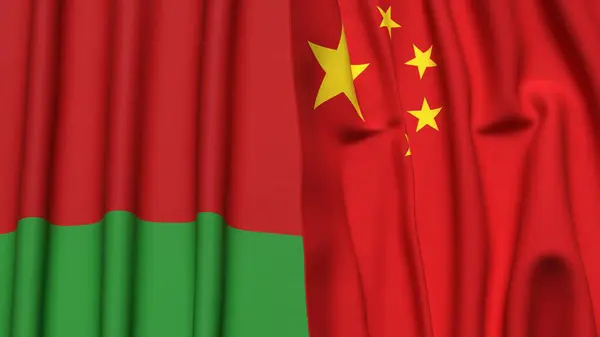 Gerçekçi kumaş dokusuna sahip Bayraklar