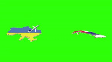 UKRAINE 'dan CUBA' ya Uçuşun Animasyonu