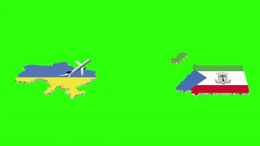 UKRAINE 'dan Eşitlik Konuğuna Uçuşun Animasyonu Yeşil Ekranda