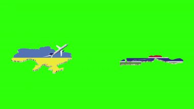 UKRAINE 'dan GAMBIA' ya Uçuşun Animasyonu