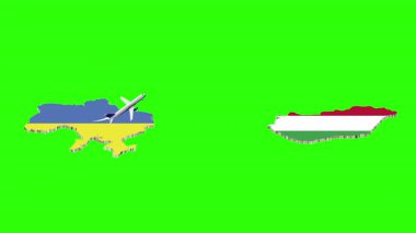 UKRAINE 'dan HUNGARY' a Uçuşun Animasyonu