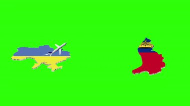 UKRAINE 'dan Yeşilekranda YENİM' e Uçuşun Animasyonu