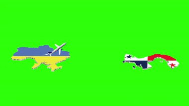 UKRAINE 'dan Panama' ya Uçuşun Animasyonu