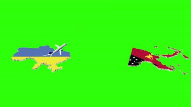 UKRAINE 'dan PAPUA' ya Uçuşun Animasyonu Yeşilekranda Yeni Konuk