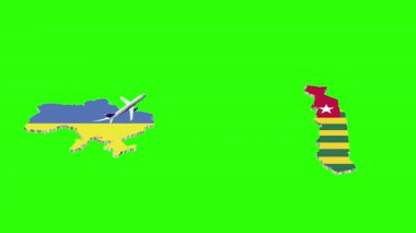 UKRAINE 'dan TOGO' ya Uçuşun Canlandırması