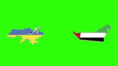 UKRAINE 'dan BAE' ye Uçuşun Animasyonu