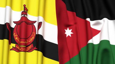 Gerçekçi kumaş dokusuna sahip Bayraklar Bayraklar