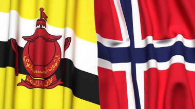 Gerçekçi kumaş desenli Bayraklar