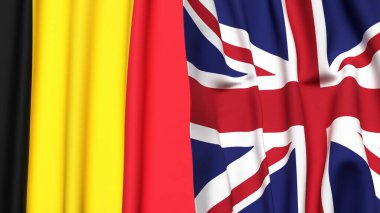 Çad Bayrakları ve KINGDOM Gerçekçi kumaş dokusuna sahip