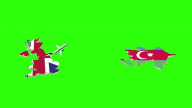 BİRLİK KINGDOM 'dan AZERBAIJAN' a Uçuşun Animasyonu