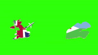BİRLİK KINGDOM 'dan DJIBOUTI' ye Uçuşun Animasyonu