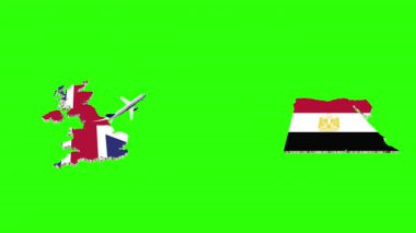 BİRLİK KINGDOM 'dan Yeşil Ekrandaki EGYPT' a Uçuşun Animasyonu