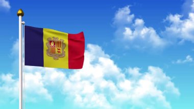 ANDORRA 4K 'da Alfa Kanalı ve Gökyüzü Arkaplan Dalgalanması