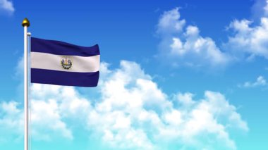 EL KALVADOR 4K 'da Alfa Kanalı ve Gökyüzü Arkaplan Dalgalanması