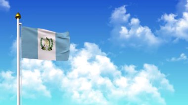 GuATEMALA 4K 'da Alfa Kanalı ve Gökyüzü Arkaplan Dalgalanması