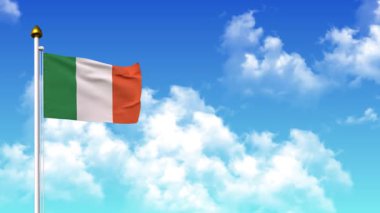 IRELAND 4K 'de Alfa Kanalı ve Gökyüzü Arkaplan Dalgalanması