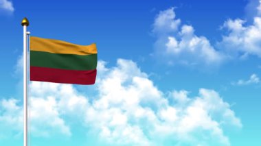 LITHUANIA 4K 'da Alfa Kanalı ve Gökyüzü Arkaplan Dalgalanması