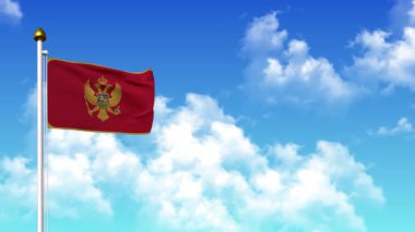 MONTENEGRO 4K 'de Alfa Kanalı ve Gökyüzü Arkaplan Dalgalanması