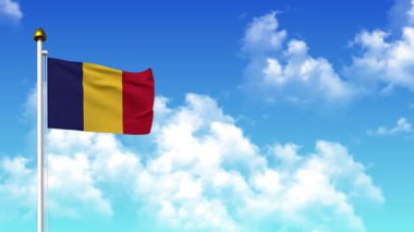 ROMANIA 4K 'da Alfa Kanalı ve Gökyüzü Arkaplan Dalgalanması