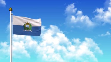 SAN MARINO 4K 'da Alfa Kanalı ve Gökyüzü Arkaplan Dalgalanması