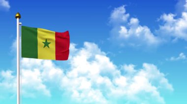 SENEGAL 4K 'de Alfa Kanalı ve Gökyüzü Arkaplan Dalgalanması