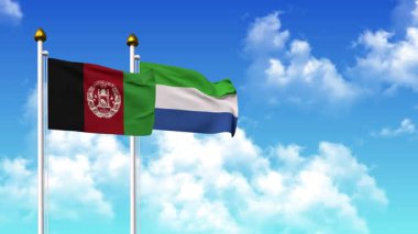 Kutuptaki AfgANISTAN ve SIERRA LEone bayrakları alfa kanalı da dahil.