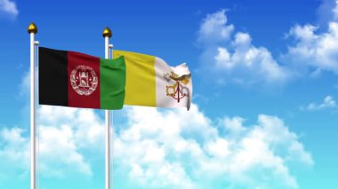 Kutuptaki AfgANISTAN ve VATİKAN bayrakları alfa kanalına dahil.