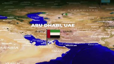 Abu Dabi 'den Astana' ya uçuş, KAZAKHSTAN bayrak rozetleriyle