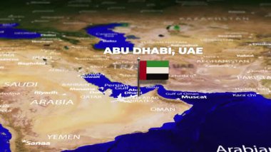 Abu Dabi, BAE 'den Bangui, Orta Afrika Cumhuriyeti' ne bayrak rozetleriyle uçuş