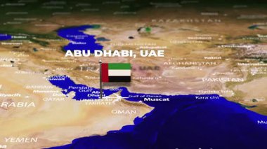 Abu Dabi 'den Dhaka' ya uçuş, bayrak iğneli BANGLADESH