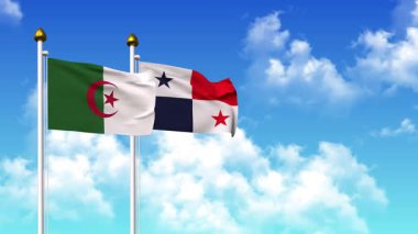 Alfa kanalıyla birlikte kutupta ALGERIA ve Panama bayrakları sallanıyor