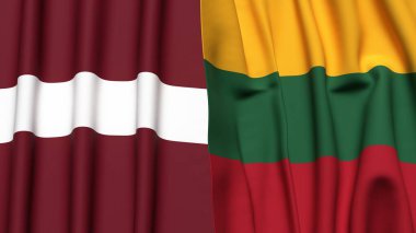 Bayraklar, Letonya ve Litvanya