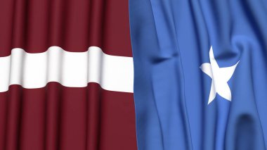 LATVIA ve SOMALYA Bayrakları