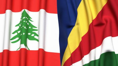 LEBANON VE SEYCHELLES Bayrakları