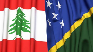 LEBANON VE SOLOMON Adalarının Bayrakları