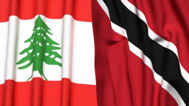 LEBANON ve TRINIDAD Bayrakları